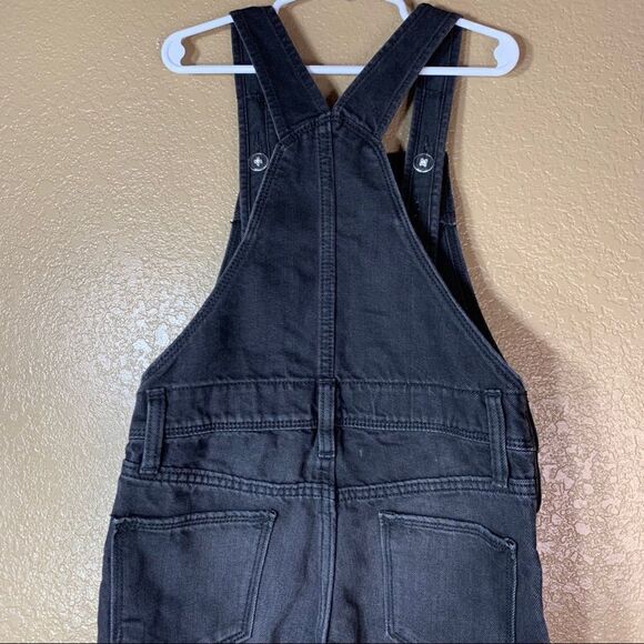 Old Navy girls black wash distressed overalls‎ - Picture 6 of 11